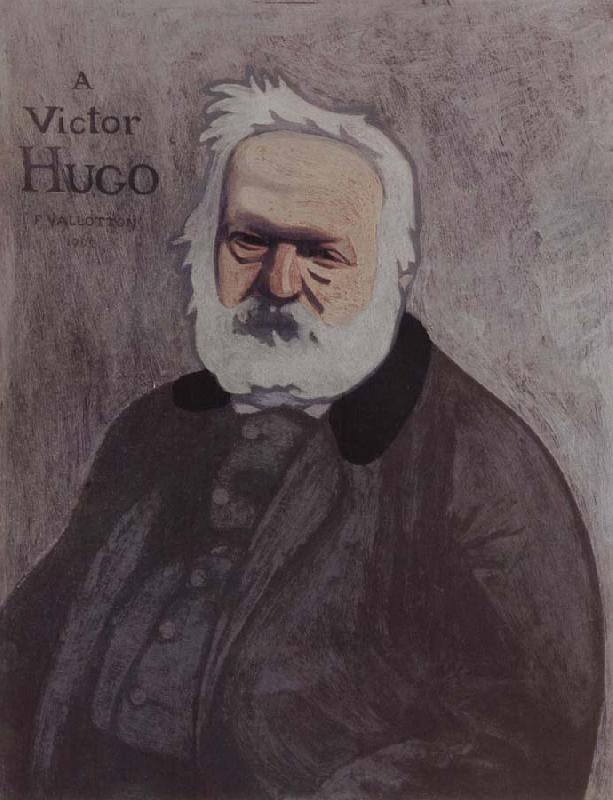 Felix Vallotton Portrait decoratif of Victor Hugo